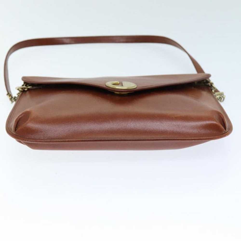 Dior Christian Dior Shoulder Bag Leather Brown - image 5