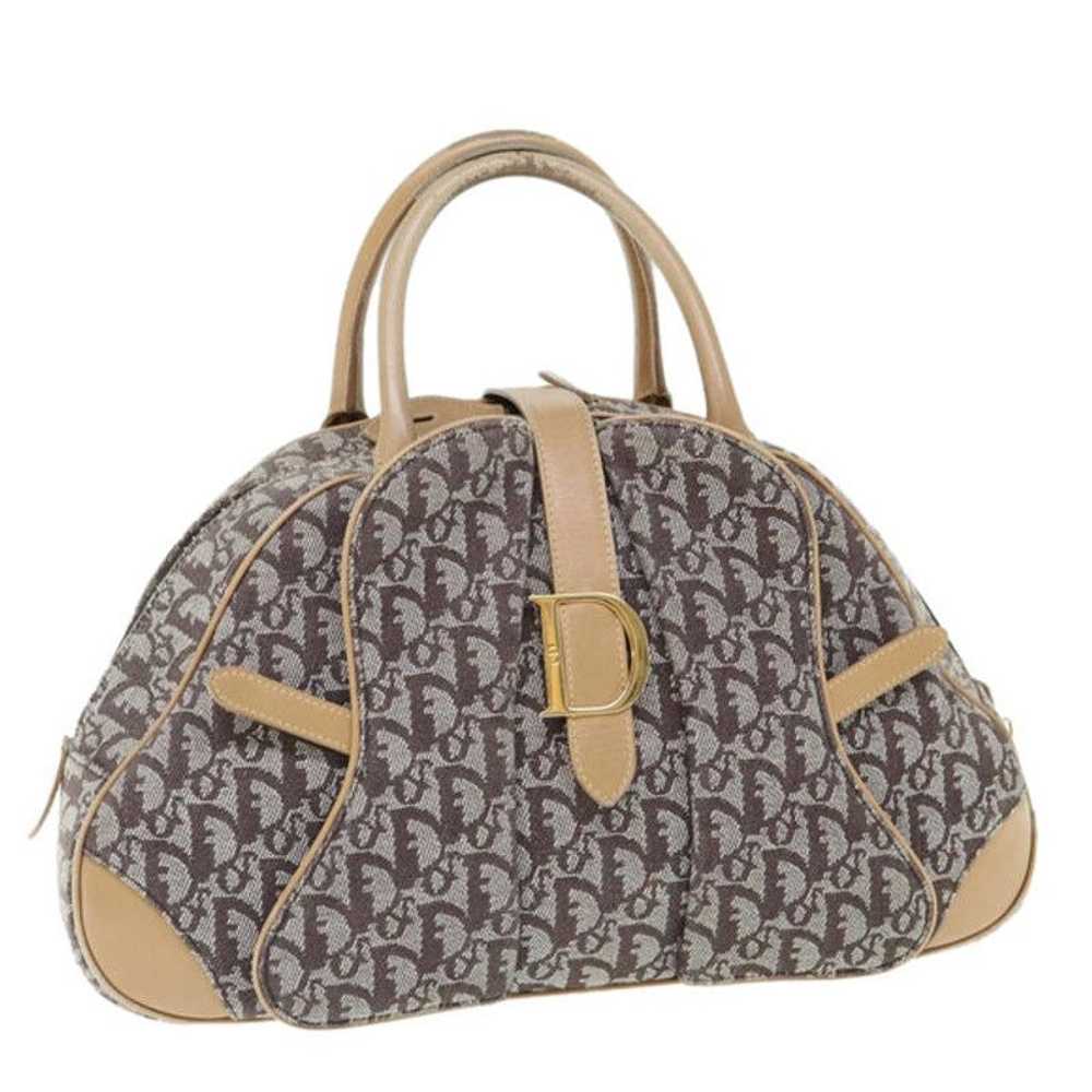 Dior Christian Dior Trotter Canvas Hand Bag Beige… - image 1