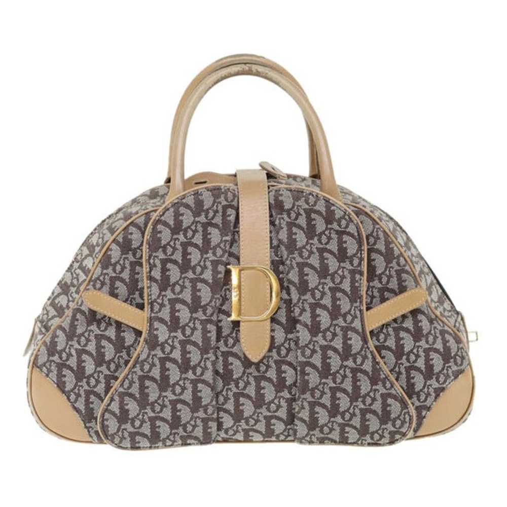 Dior Christian Dior Trotter Canvas Hand Bag Beige… - image 2