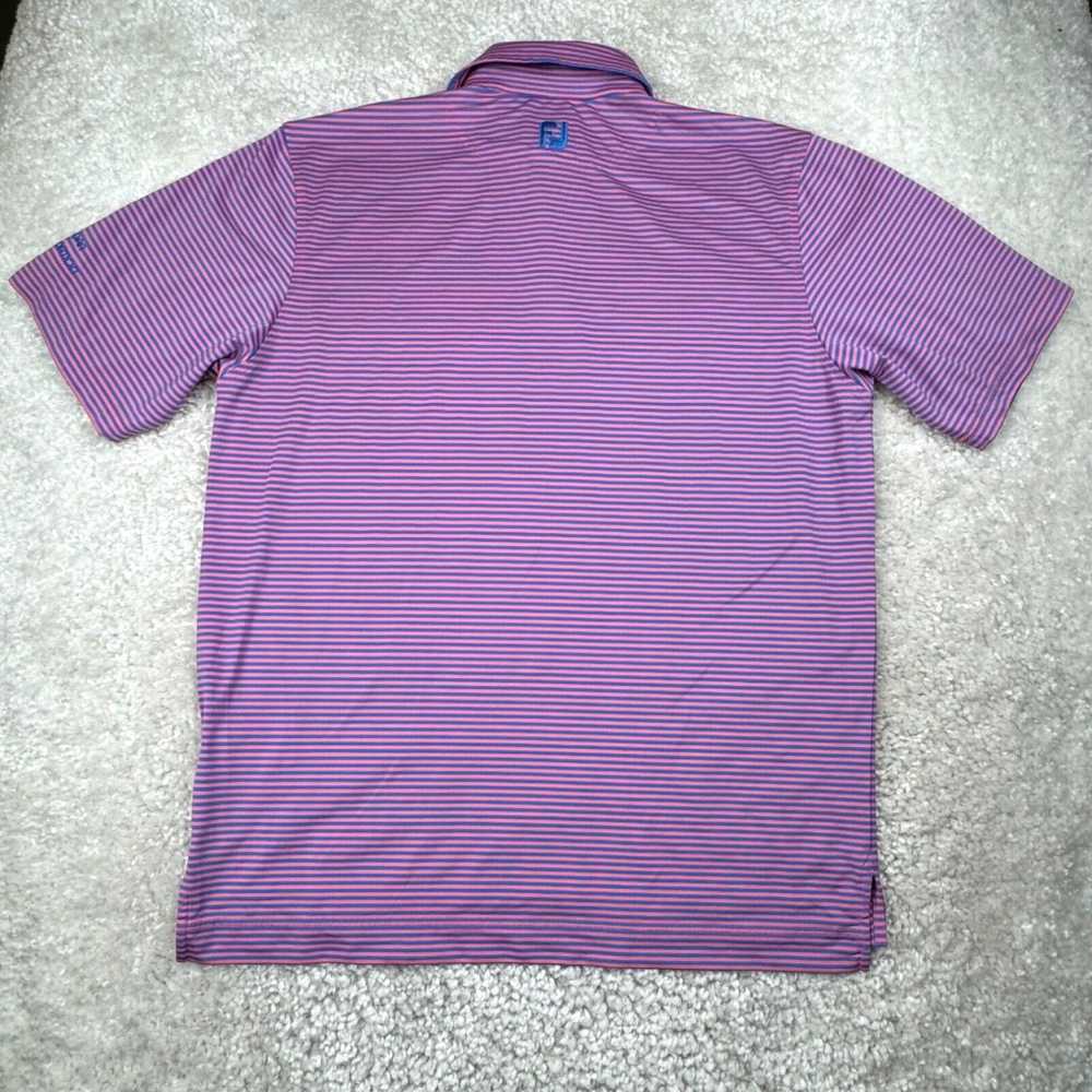 Footjoy Footjoy Polo Shirt Men Large Pink Blue Sh… - image 2