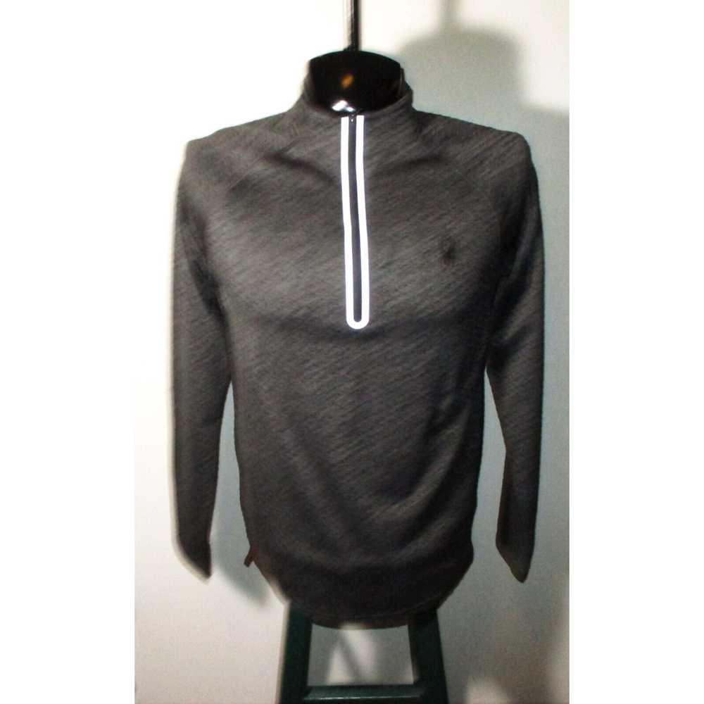 Spyder Men's SPYDER Active Gray Long Sleeve 1/2 Z… - image 1