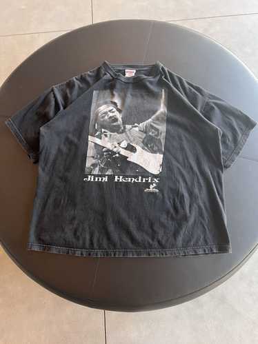 Vintage 90s Jimi Hendrix Cotton Knit T-Shirt Black