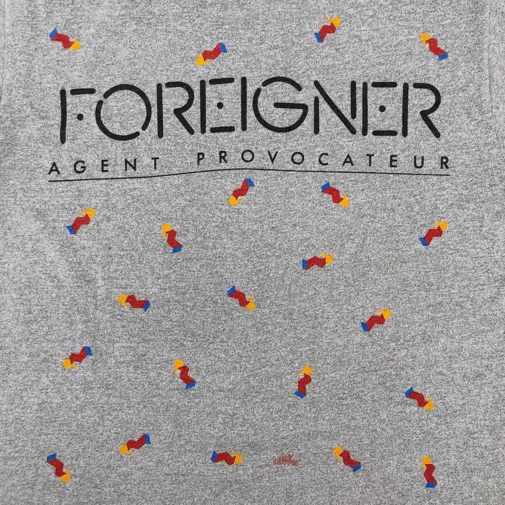 Band Tees × Vintage Foreigner 1985 Agent Provocat… - image 3