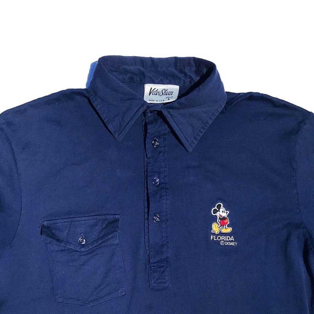 Velva Sheen × Vintage Mickey Mouse Florida polo s… - image 2