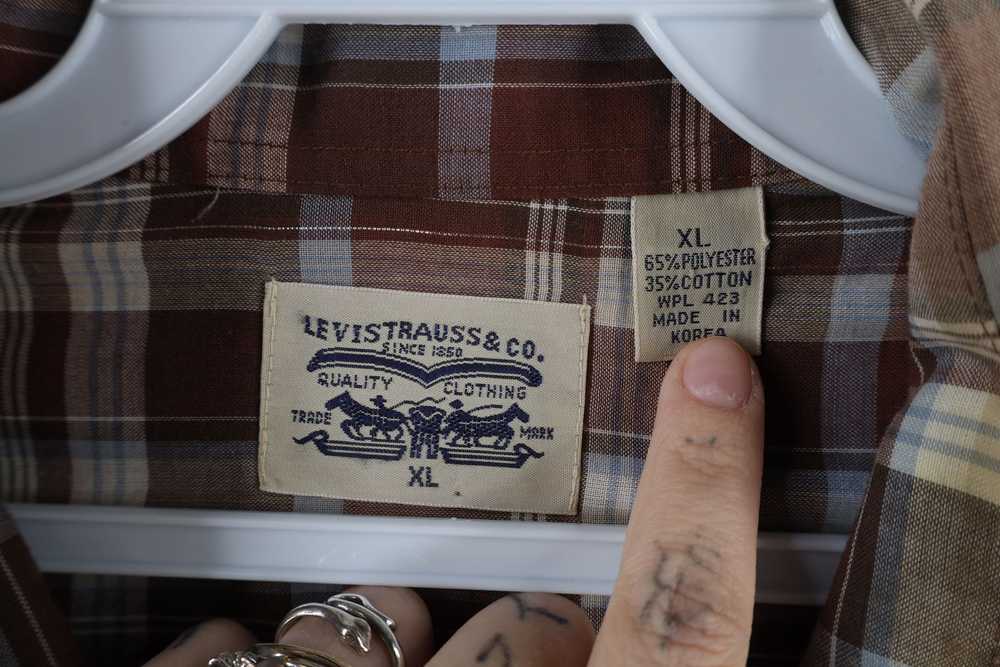 Levi's × Vintage Vintage 90s Levis Rodeo Snap But… - image 7