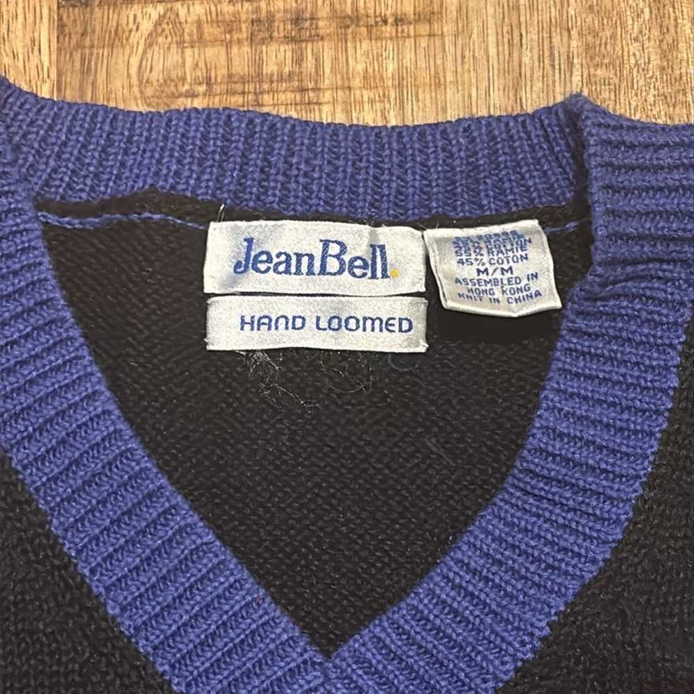 Jean Bell Hand Loomed Golfing Sweater Vest/Ugly C… - image 2