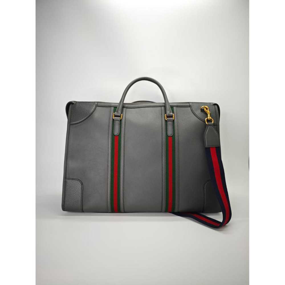 Gucci Leather weekend bag - image 2