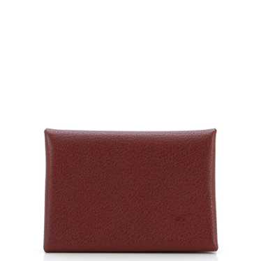 Hermes Calvi Duo Card Holder Chevre Mysore