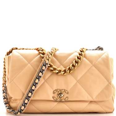 CHANEL 19 Flap Bag Quilted Leather Maxi