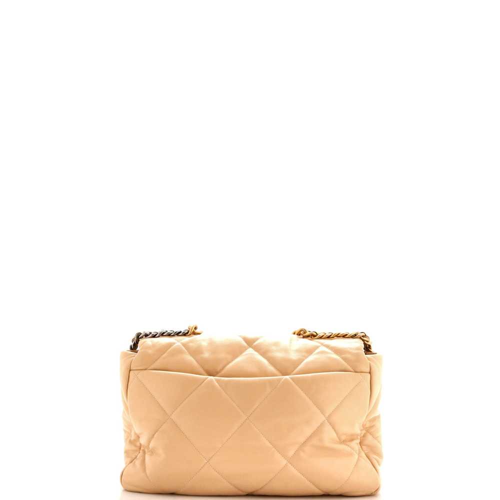 CHANEL 19 Flap Bag Quilted Leather Maxi - image 4