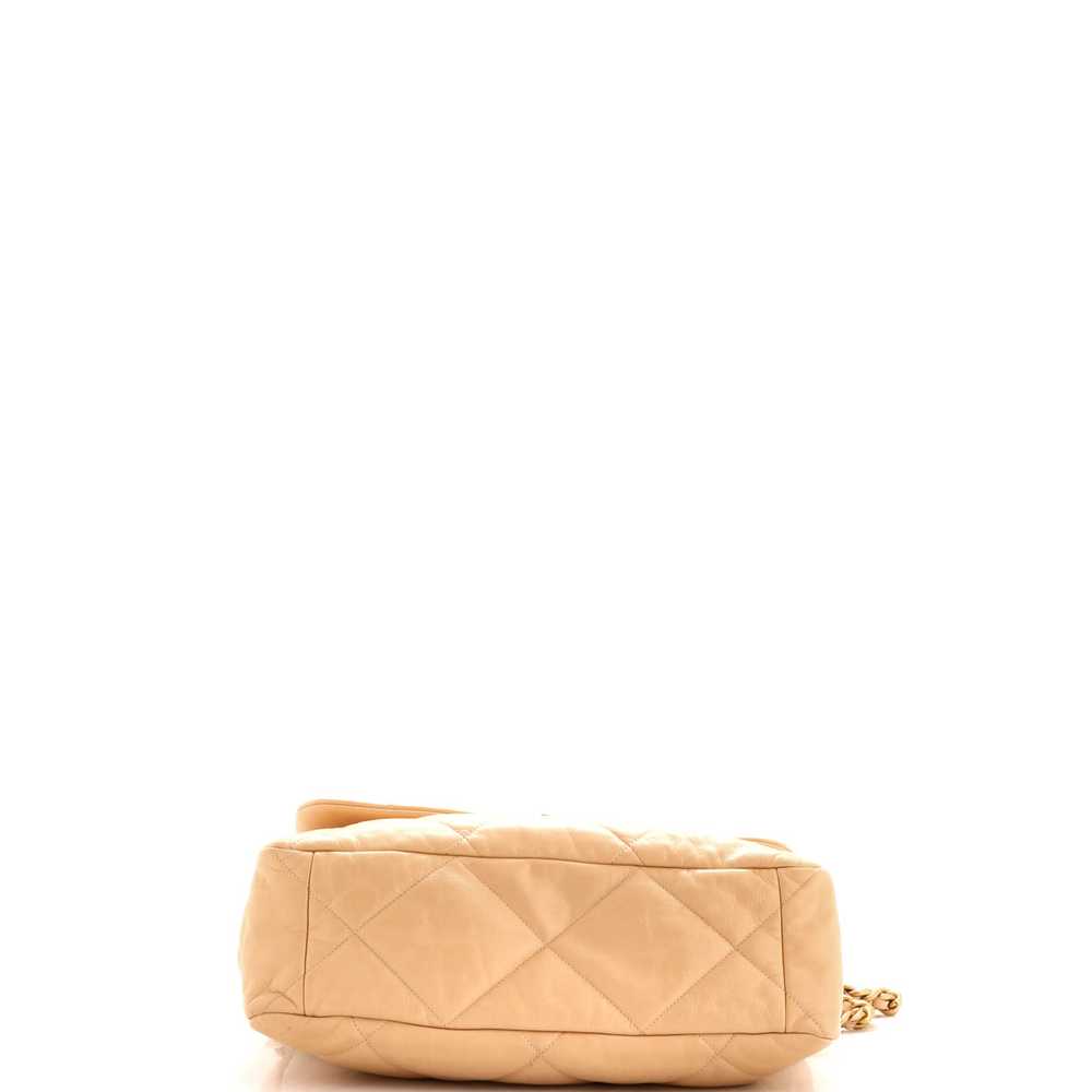 CHANEL 19 Flap Bag Quilted Leather Maxi - image 5