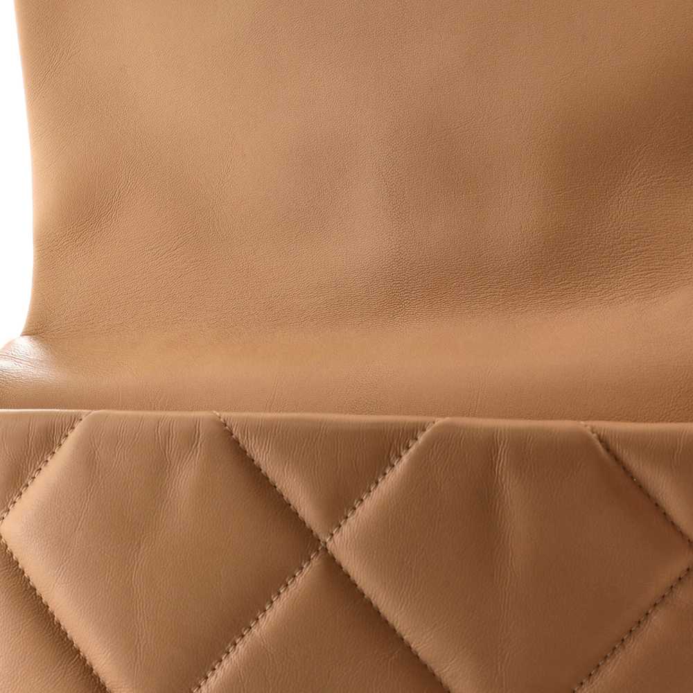 CHANEL 19 Flap Bag Quilted Leather Maxi - image 7