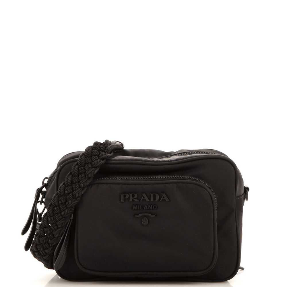 PRADA Monochrome Front Pocket Camera Bag Tessuto - image 1