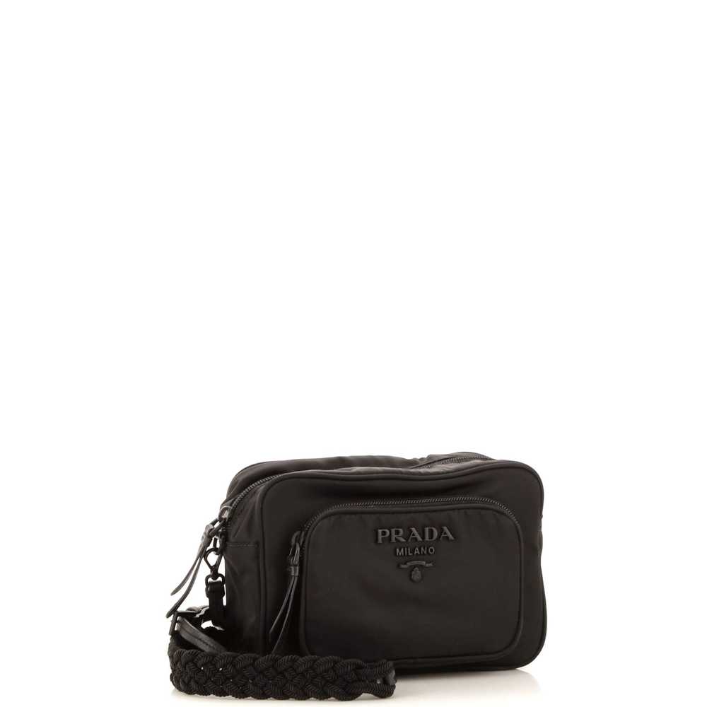 PRADA Monochrome Front Pocket Camera Bag Tessuto - image 2