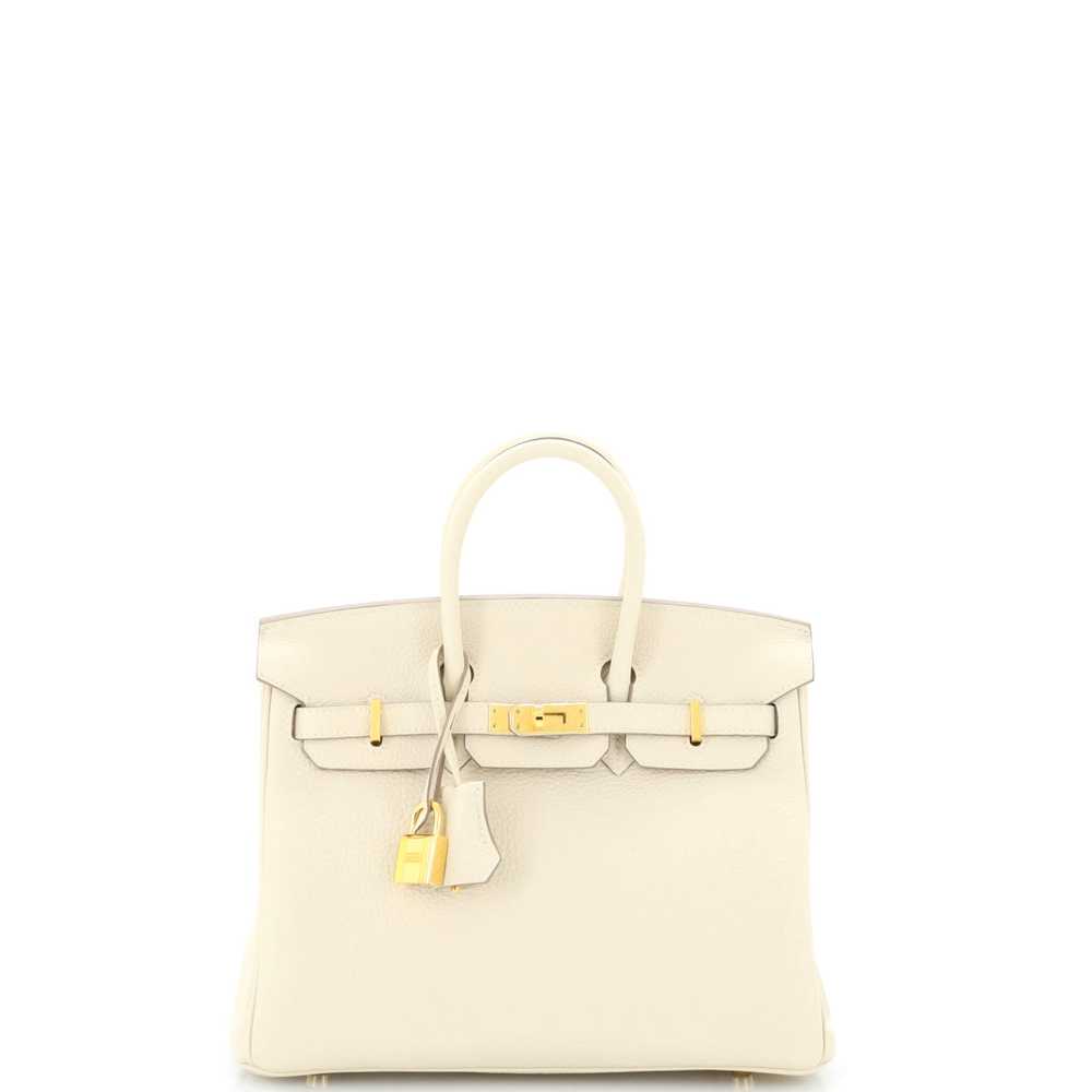 Hermes Birkin Handbag Light Togo with Gold Hardwa… - image 1