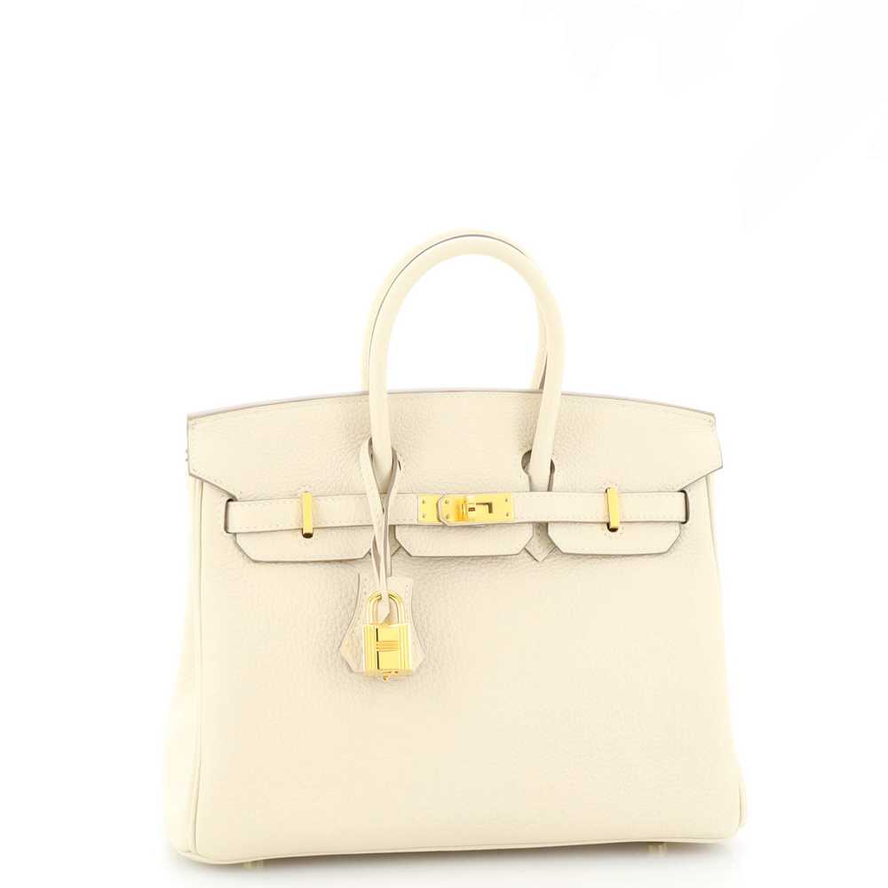 Hermes Birkin Handbag Light Togo with Gold Hardwa… - image 3