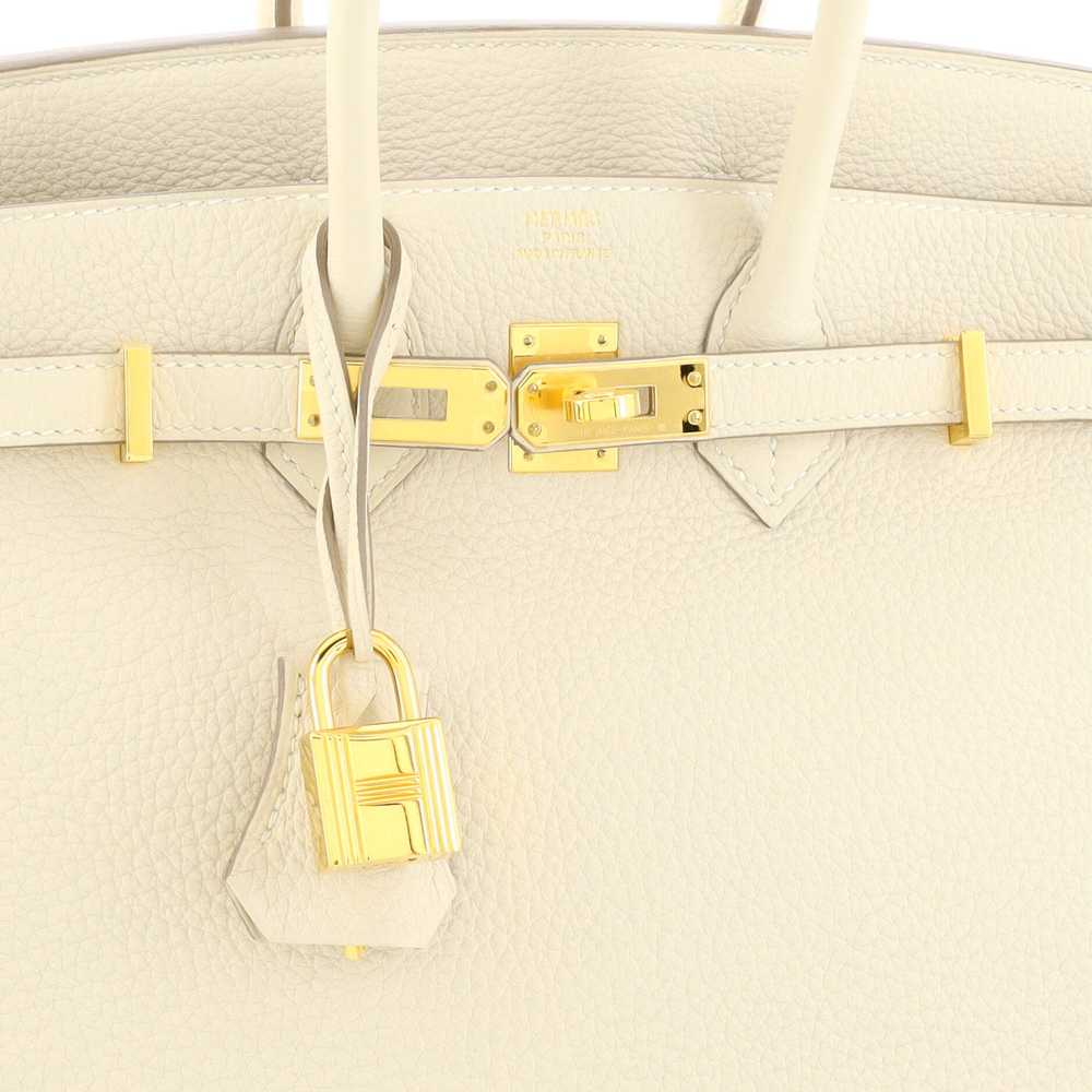 Hermes Birkin Handbag Light Togo with Gold Hardwa… - image 7