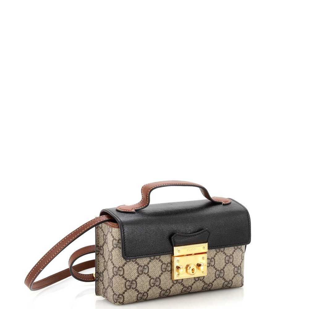 GUCCI Padlock Top Handle Bag GG Coated Canvas and… - image 2