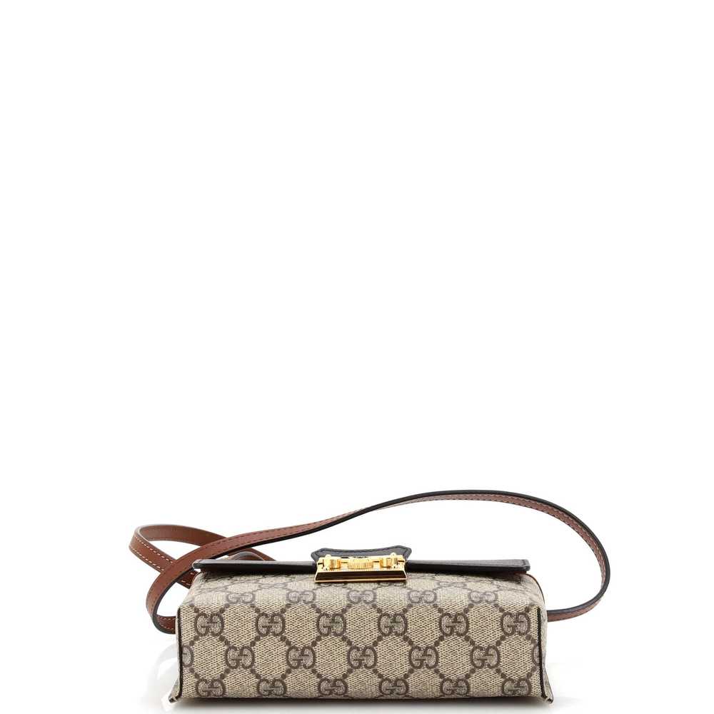 GUCCI Padlock Top Handle Bag GG Coated Canvas and… - image 4