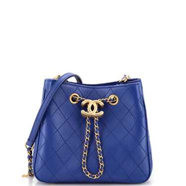 CHANEL Egyptian Amulet Drawstring Bucket Bag Stitc