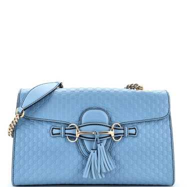 GUCCI Emily Chain Flap Bag (Outlet) Microguccissim