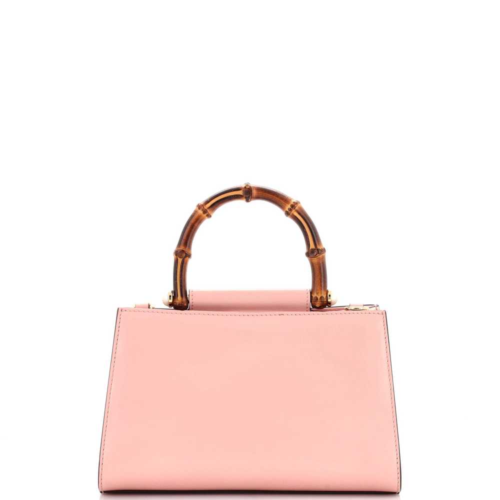 GUCCI Nymphaea Top Handle Bag Leather Mini - image 3