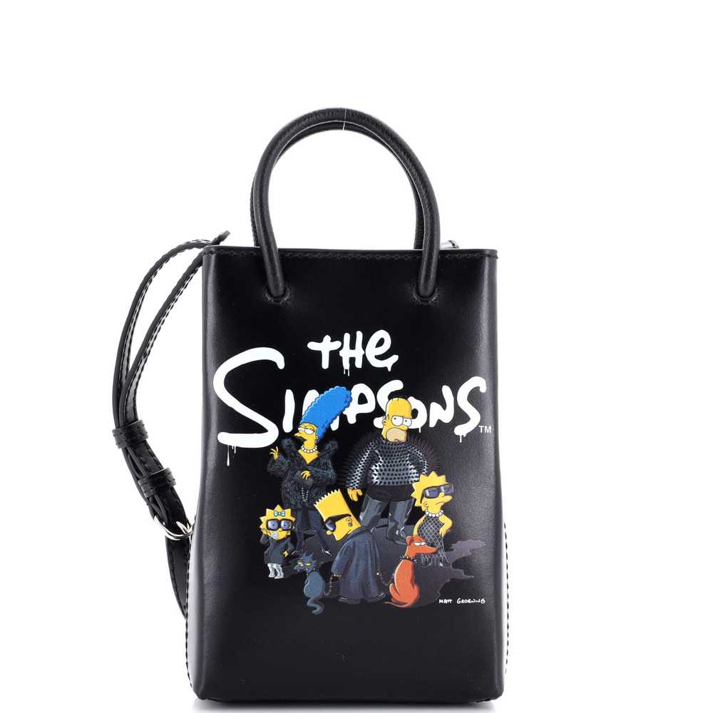 Balenciaga The Simpsons Shopping Tote Printed Lea… - image 1