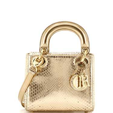 Christian Dior Lady Dior Bag Python Micro