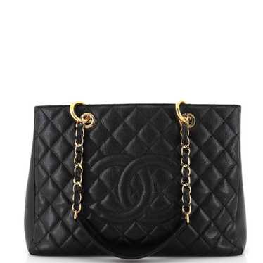 CHANEL Grand Shopping Tote Quilted Caviar