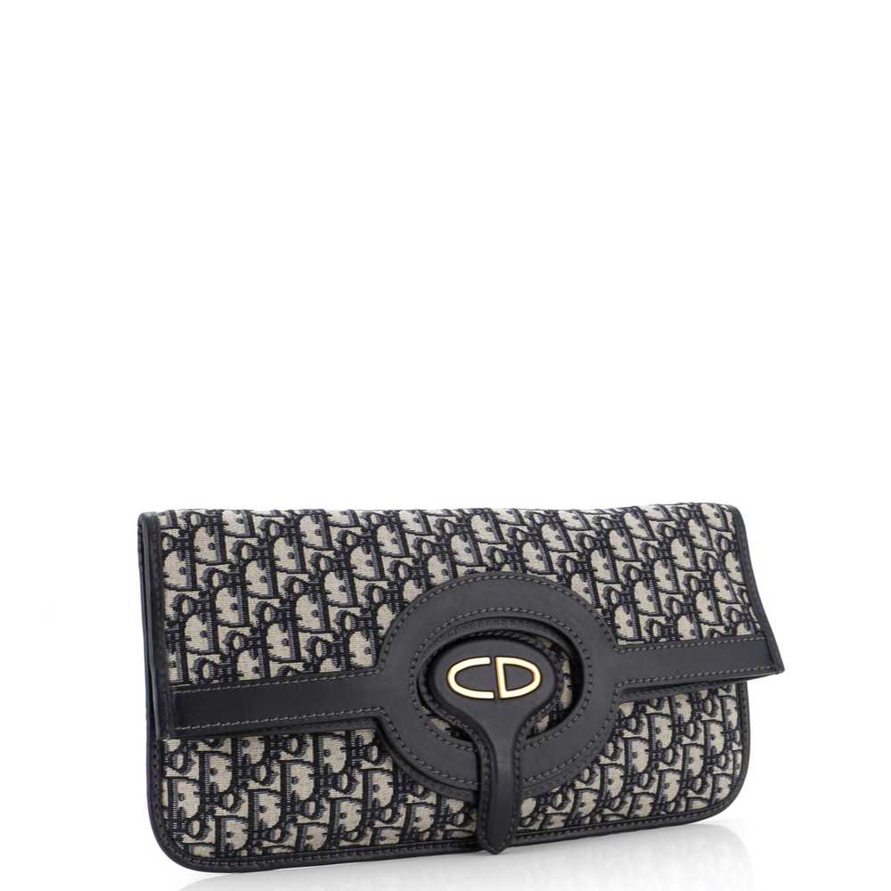 Christian Dior Fold Over Clutch Oblique Canvas - image 2