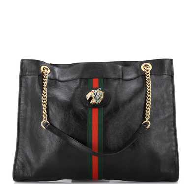 GUCCI Rajah Chain Tote Leather Large