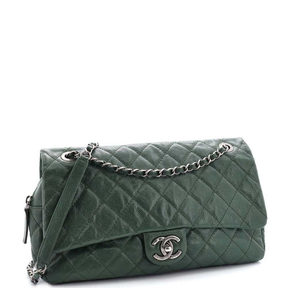 CHANEL Easy Flap Bag Quilted Caviar Jumbo - image 3