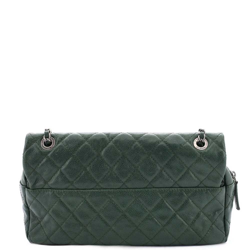 CHANEL Easy Flap Bag Quilted Caviar Jumbo - image 4