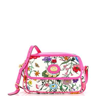 GUCCI Shoulder Bag Flora Canvas Small