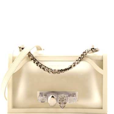 Alexander McQueen Jewelled Flap Satchel Leather Me