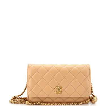 CHANEL Pearl Crush Wallet on Chain Quilted Lambski