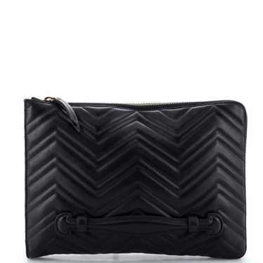 GUCCI GG Marmont Portfolio Clutch Matelasse Leathe