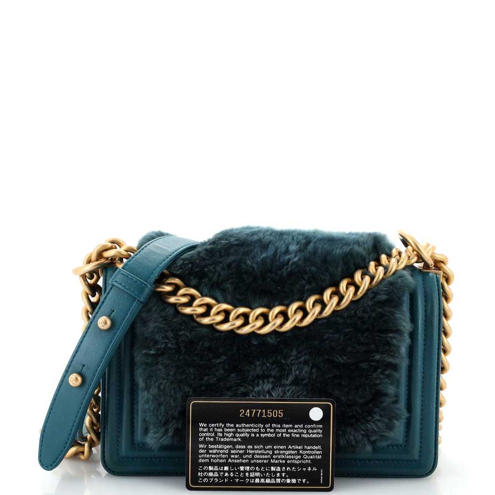 CHANEL Boy Flap Bag Fur with Leather Small - image 2