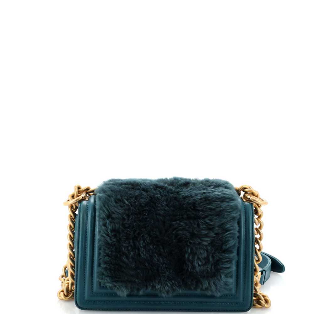 CHANEL Boy Flap Bag Fur with Leather Small - image 4