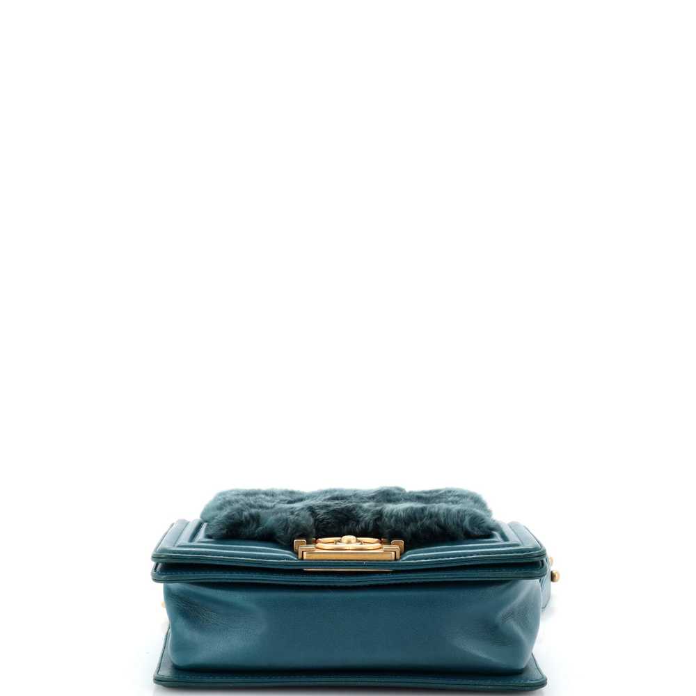 CHANEL Boy Flap Bag Fur with Leather Small - image 5