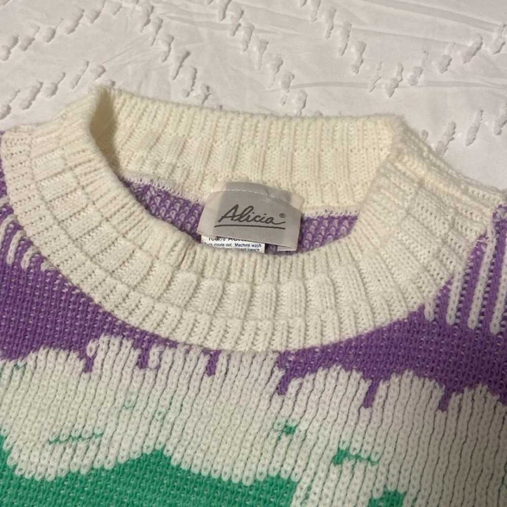 Rare vintage Alicia 80s Sweater - image 3