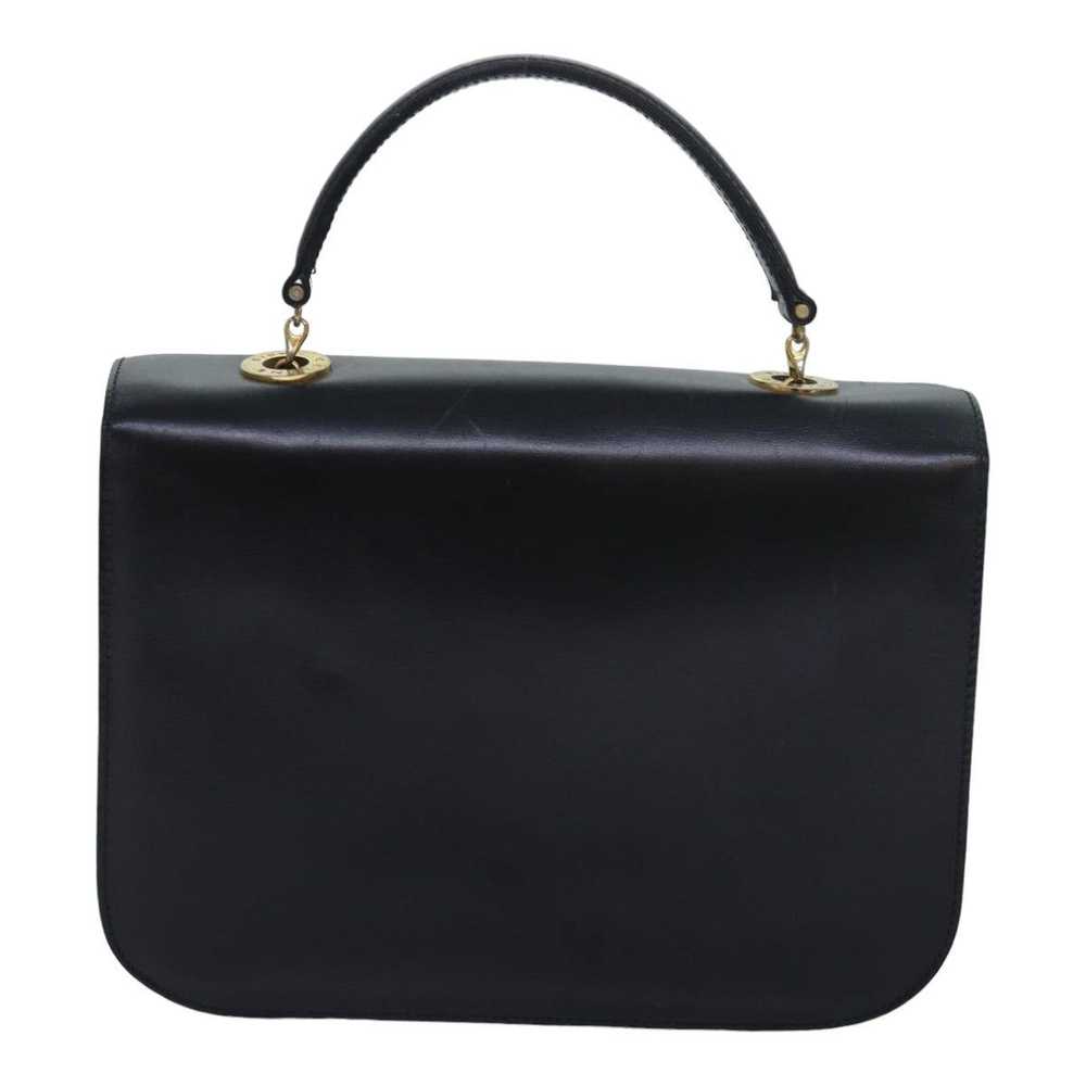 Celine CELINE Circle Hand Bag Leather Black Auth … - image 2