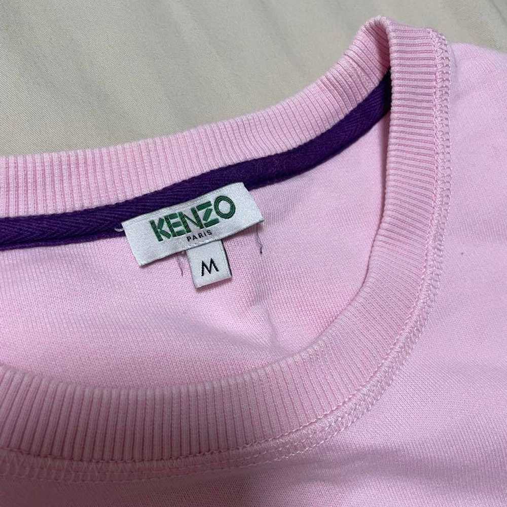 【Rare】Kenzo Tiger Logo Embroidery Pink Sweatshirt… - image 4