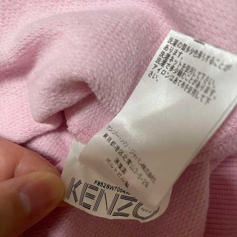 【Rare】Kenzo Tiger Logo Embroidery Pink Sweatshirt… - image 6