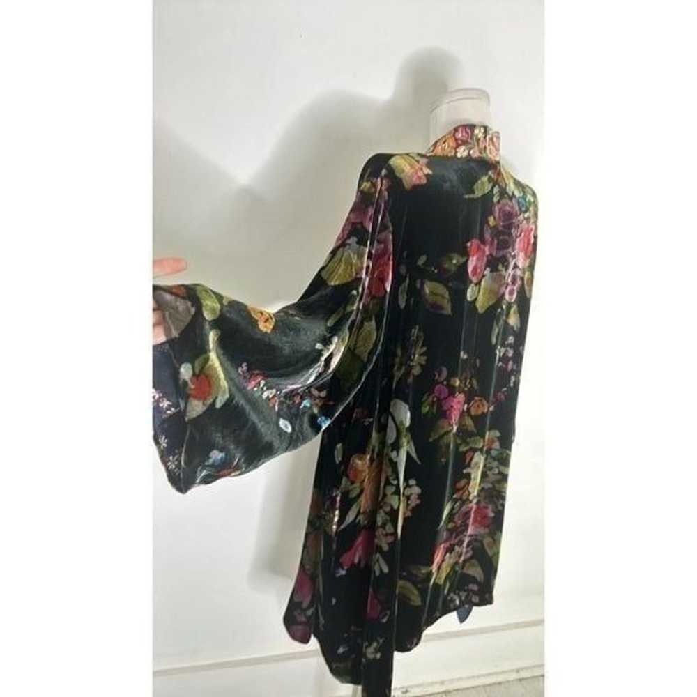 Johnny Was Silk Velvet Boho Kimono - image 2