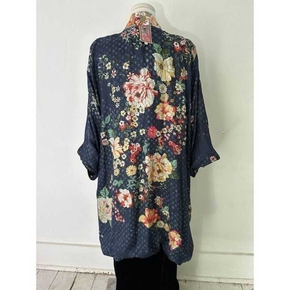 Johnny Was Silk Velvet Boho Kimono - image 8