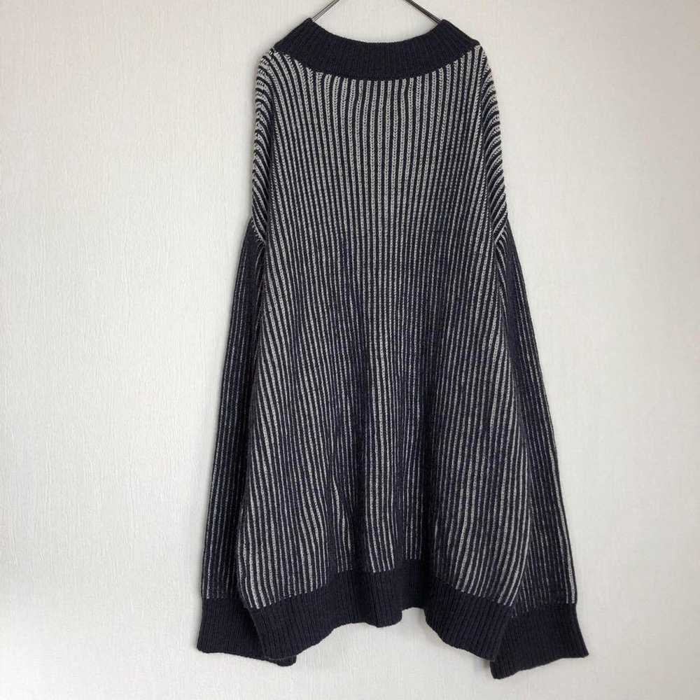 ☆A9-005 Lamiral Knit 44 Navy Loose Drop-Shoulder … - image 2