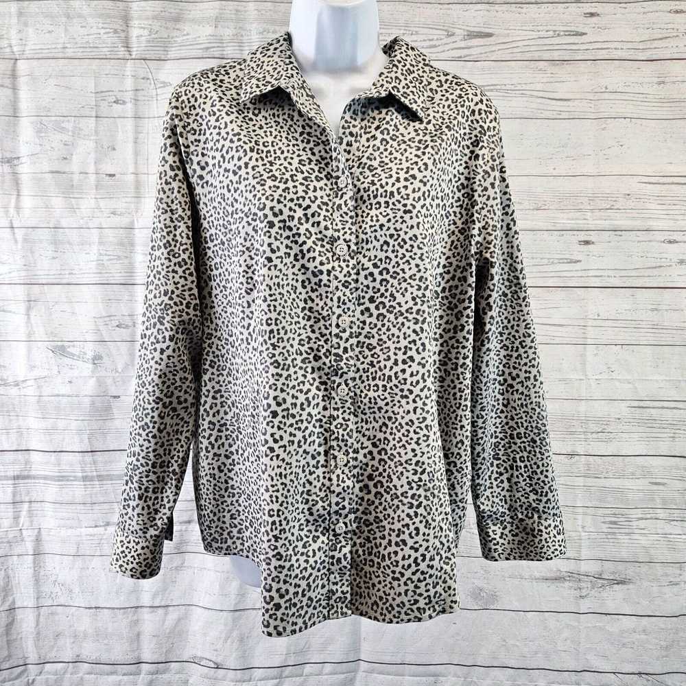 Vintage Chicos Womens No Iron Coolmax Button Fron… - image 1