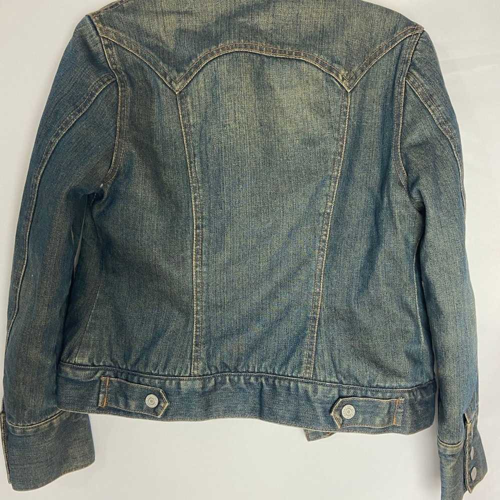 Vintage Gap faux-fur jean jacket - image 2