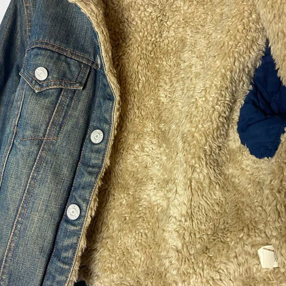 Vintage Gap faux-fur jean jacket - image 3